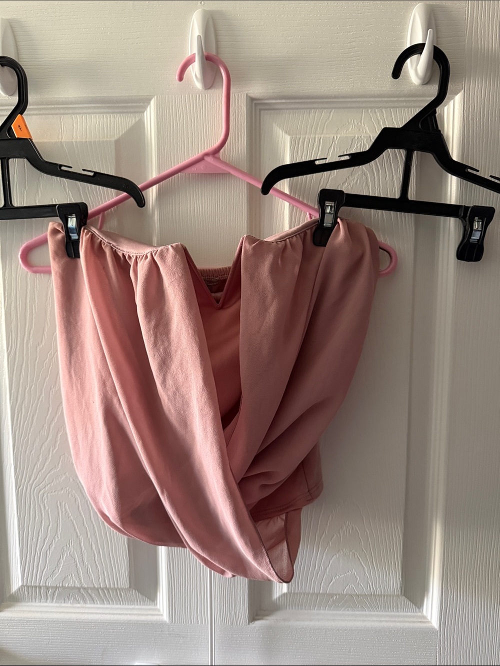 Charlotte Russe Pink Draped Off-Shoulder Blouse